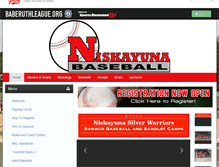 Tablet Screenshot of niskybaseball.com
